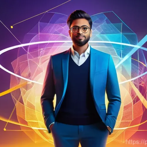 Home 15 대출 이자비용 - "A vibrant, modern illustration of a person (mid-20s, wearing smart casual attire) confidently inter...