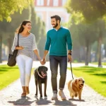 Home 2 반려동물 병원비 - **A picture of a young, happy Portuguese family (a couple in their late 20s/early 30s and a well-beh...